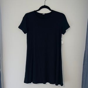 black t shirt dress